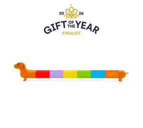 Kikkerland Rainbow Dachshund Markers - Set van 6 Kikkerland Rainbow Dachshund Markers - Set van 6