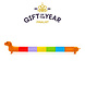 Kikkerland Rainbow Dachshund Markers - Set van 6 Kikkerland Rainbow Dachshund Markers - Set van 6