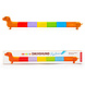 Kikkerland Rainbow Dachshund Markers - Set van 6 Kikkerland Rainbow Dachshund Markers - Set van 6