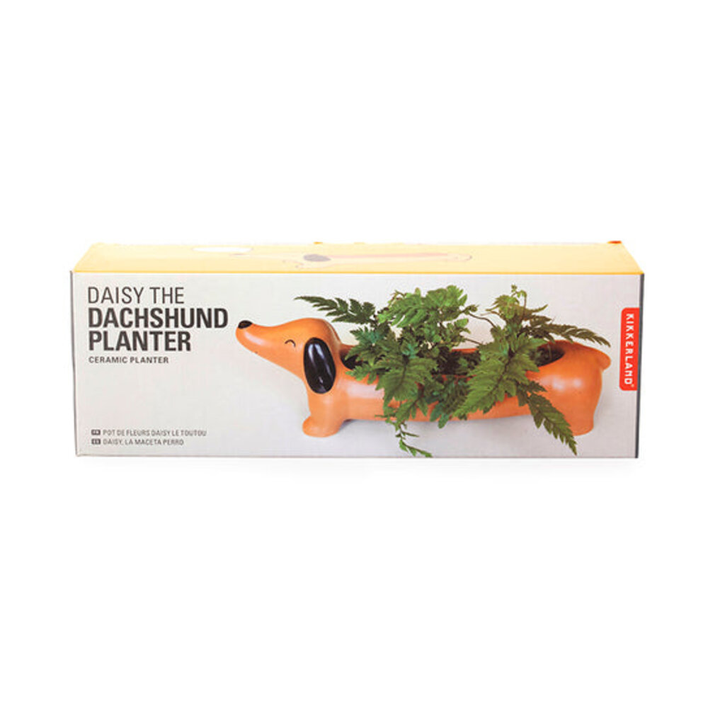 Kikkerland Daisy the Dachshund Planter Kikkerland Daisy the Dachshund Planter