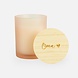 Geurkaars met houten deksel frosted blush - 'oma' Geurkaars met houten deksel frosted blush - 'oma'