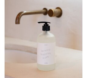 Handwash 'do what makes you happy' Handwash 'do what makes you happy'