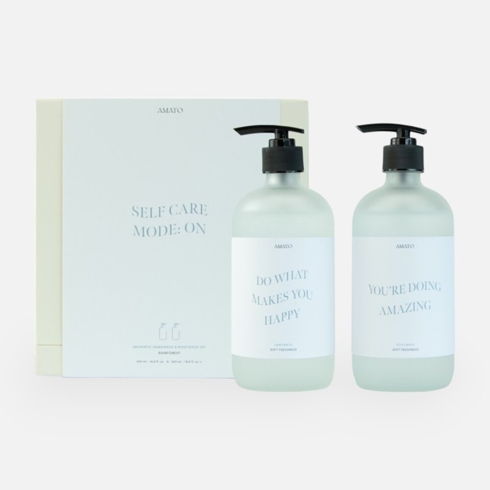 Geschenkset handwash & bodywash 'self care mode: on' Geschenkset handwash & bodywash 'self care mode: on'