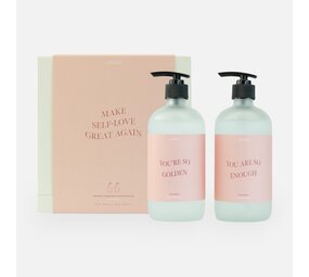 Geschenkset handwash & bodywash 'make self-love great again' Geschenkset handwash & bodywash 'make self-love great again'