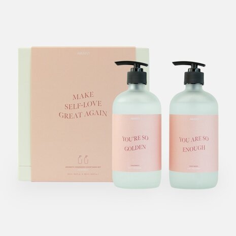 Geschenkset handwash & bodywash 'make self-love great again'