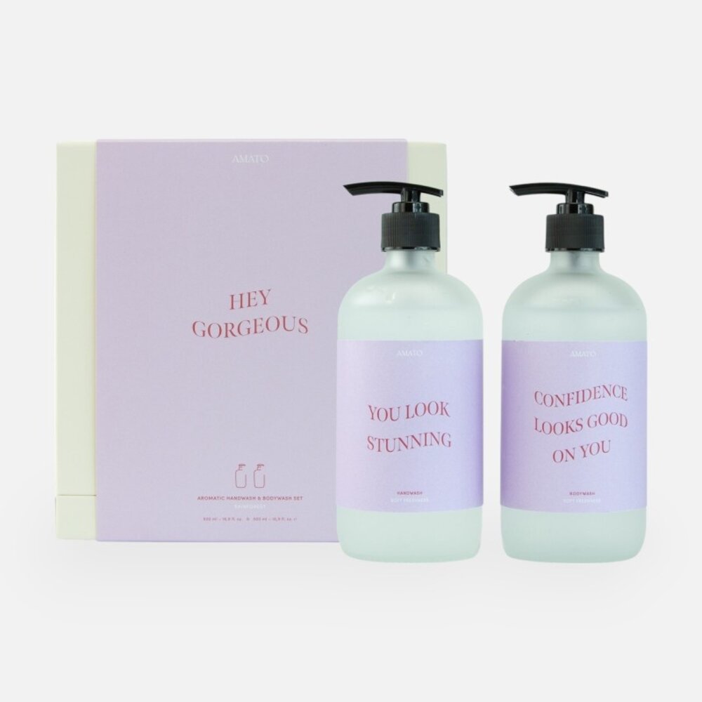 Geschenkset handwash & bodywash 'hey gorgeous' Geschenkset handwash & bodywash 'hey gorgeous'