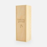 Houten wijnkist met schuifdeksel - 'Good wine, good time'