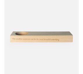 Memoryhouder hout - 'The smallest moments can be the most beautiful memories'