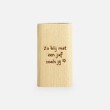 Pennenhouder hout - 'zo blij met een juf zoals jij' Pennenhouder hout - 'zo blij met een juf zoals jij'