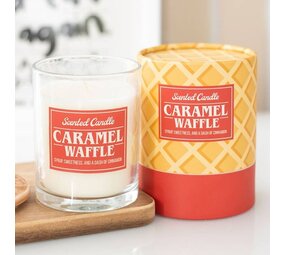 Karamelwafel Geurkaars