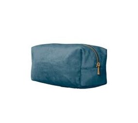 Velvet Toiletry/Accessory Case - Blue Topaz - M Velvet Toiletry/Accessory Case - Blue Topaz - M
