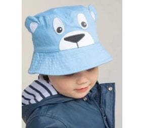 Character Bucket Hat - Pale Blue Bear / Hoedje baby Character Bucket Hat - Pale Blue Bear / Hoedje baby