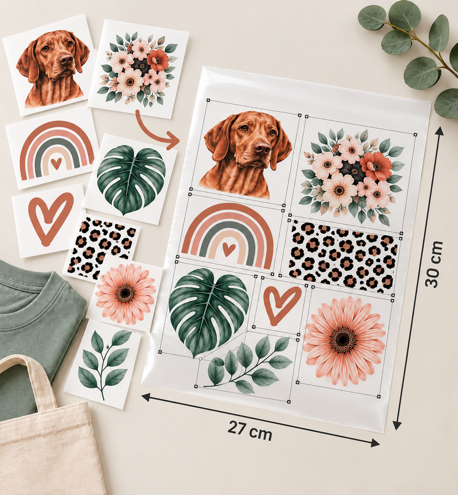 DTF Print Service – Opmaak – 27 x 30 cm