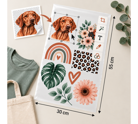 DTF Print Service – Ontwerp – 30 × 55 cm