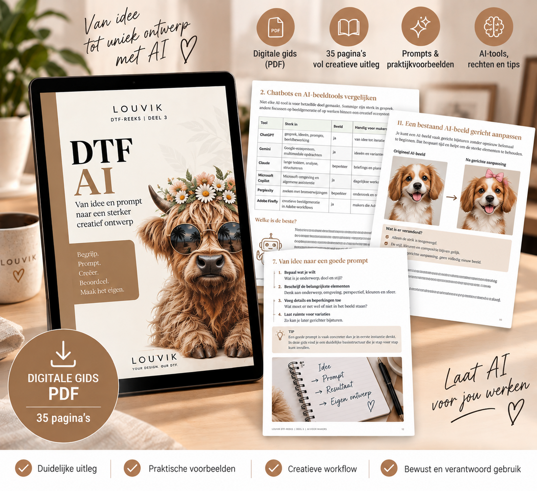 DTF AI – Van prompt naar sterker creatief ontwerp DTF AI – Van prompt naar sterker creatief ontwerp