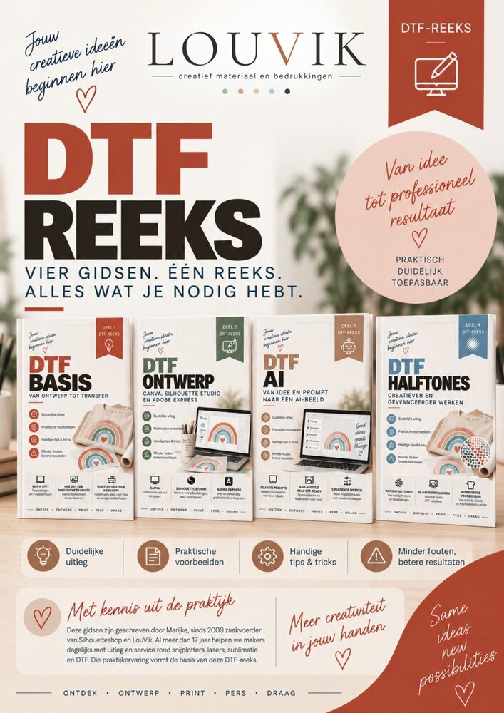 DTF Complete Reeks – Basis, Ontwerp, AI & Halftones