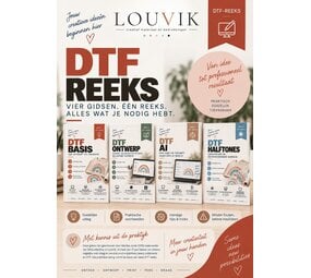 DTF Complete Reeks – Basis, Ontwerp, AI & Halftones DTF Complete Reeks – Basis, Ontwerp, AI & Halftones