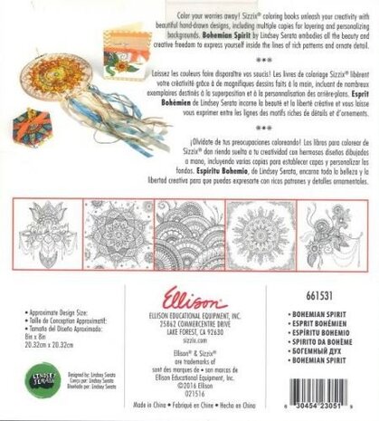 Coloring book by Lindsey Serata, Bohemia Spirit Coloring book by Lindsey Serata, Bohemia Spirit