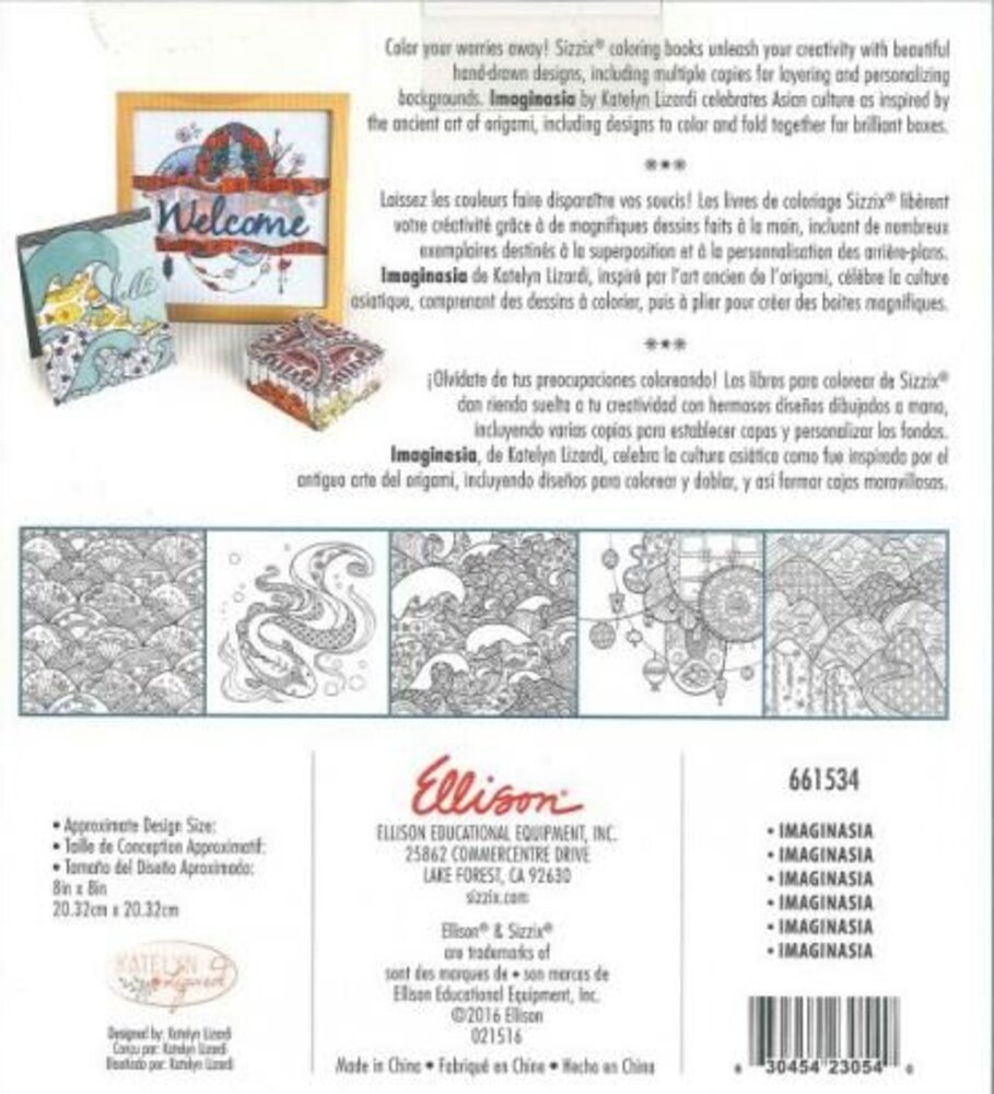Coloring book by Katelyn Lizardi, Imaginasia Coloring book by Katelyn Lizardi, Imaginasia