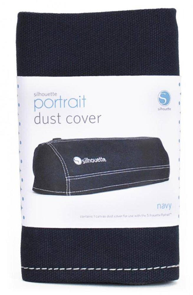 Silhouette Portrait Dust Cover - Navy Silhouette Portrait Dust Cover - Navy