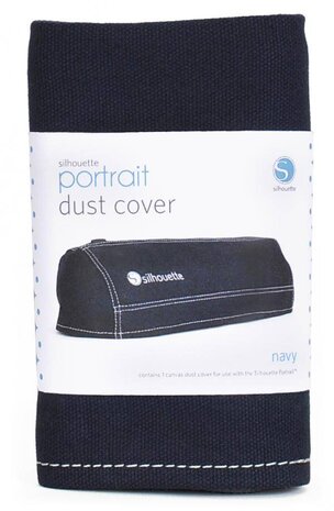 Silhouette Portrait Dust Cover - Navy Silhouette Portrait Dust Cover - Navy