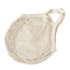 Net bag with short handles - natural white