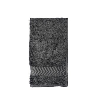 Guest towel 30x50cm - anthracite - GOTS
