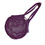 Net bag with long handles - purple - GOTS