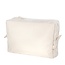 Cosmetic bag L (22x16x6cm) - natural white