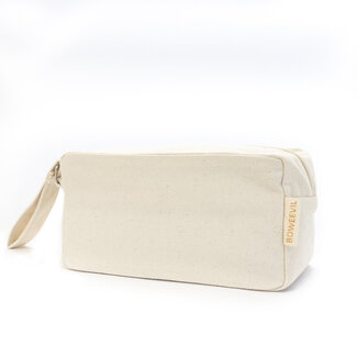 Rectangular toiletry bag M - natural white