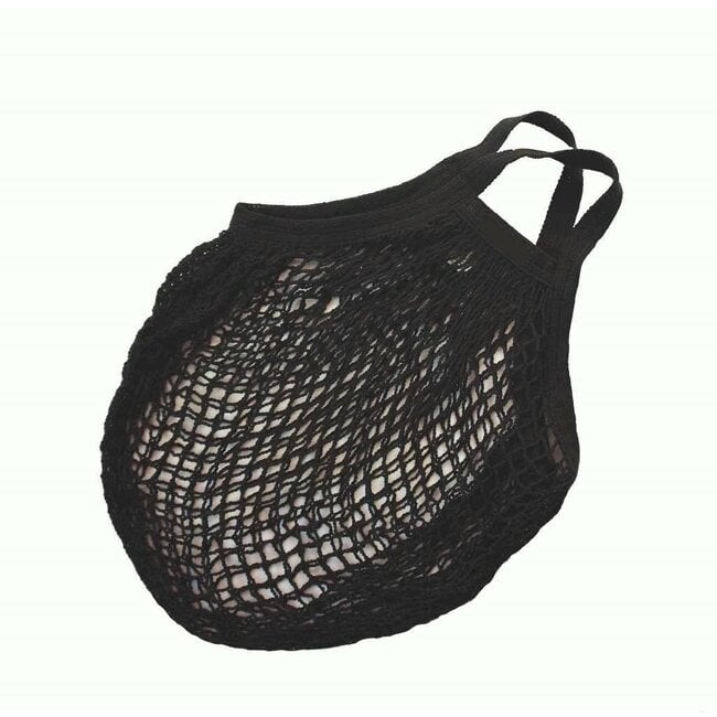 Net bag with short handles - anthracite