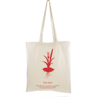 Example of one colour print on tote bag