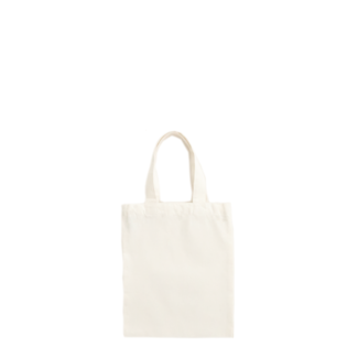 Mini Tote Tragetasche  - Naturweiß - GOTS