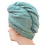 Hair towel - mineral green - GOTS
