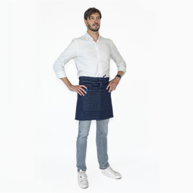 Short catering apron (45x90cm) - heavy denim