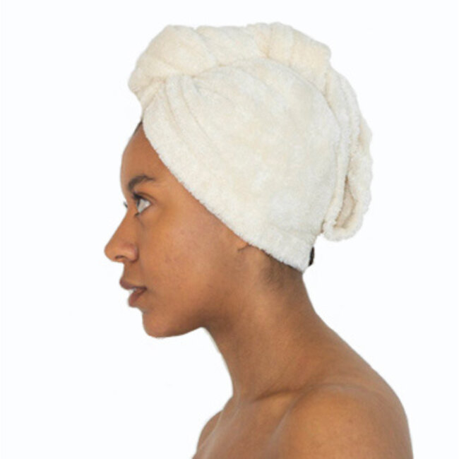 Haarhanddoek 70x25cm - natural white