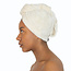 Haarhanddoek 70x25cm - natural white