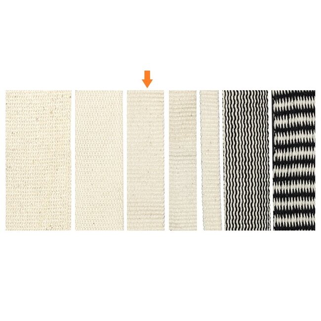 Geweven band - 20 mm van 100% biologisch katoen