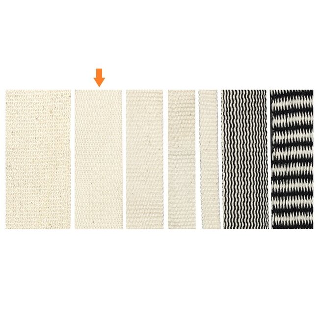 Woven tape - 25 mm made of 100% organic cotton