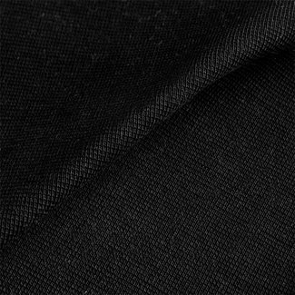 Wrist fabric 1x1 with elasthan - black - GOTS