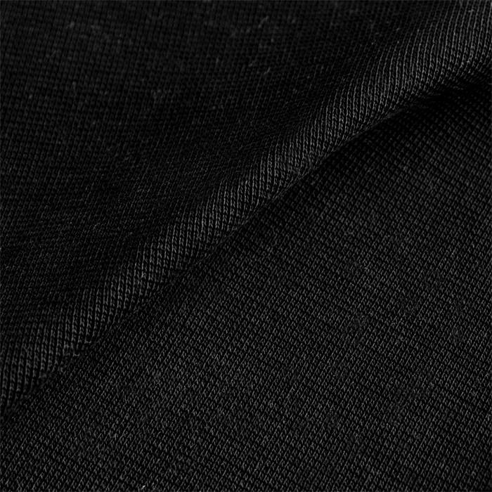 Bund-ripp 1x1 mit Elasthan - schwarz- Schlauchform