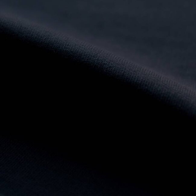 Sweater fabric/fleece - dark blue - GOTS