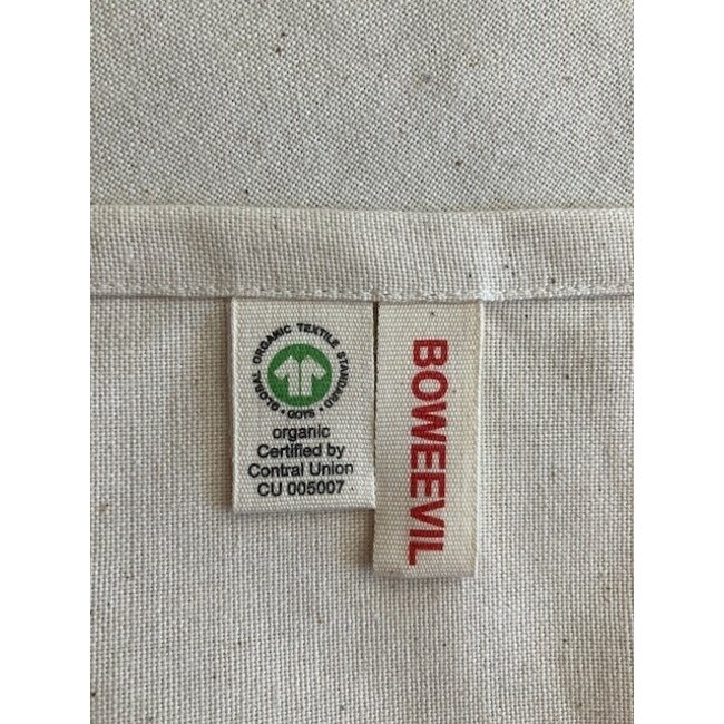 Tea towel  60 x 60 cm - natural white - GOTS