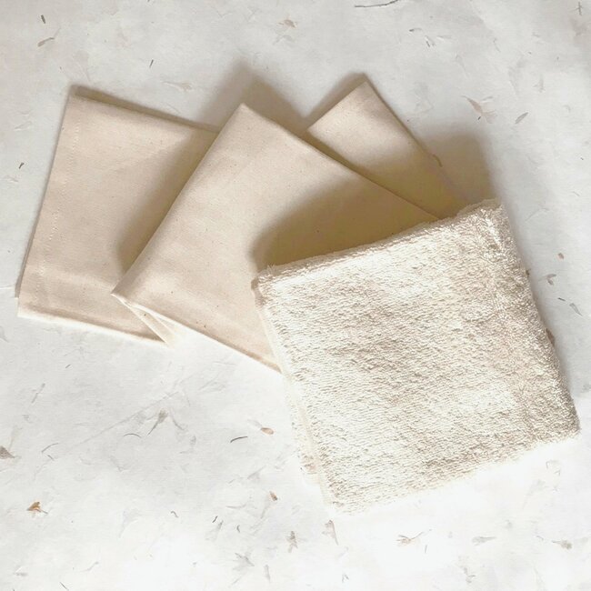 Set of 2 tea towels and 1 kitchen towel