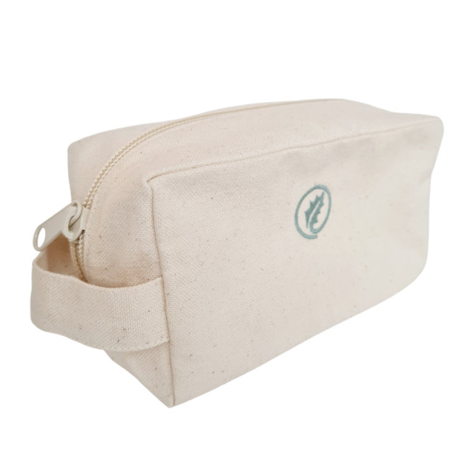 Example - embroidery on toiletry bag