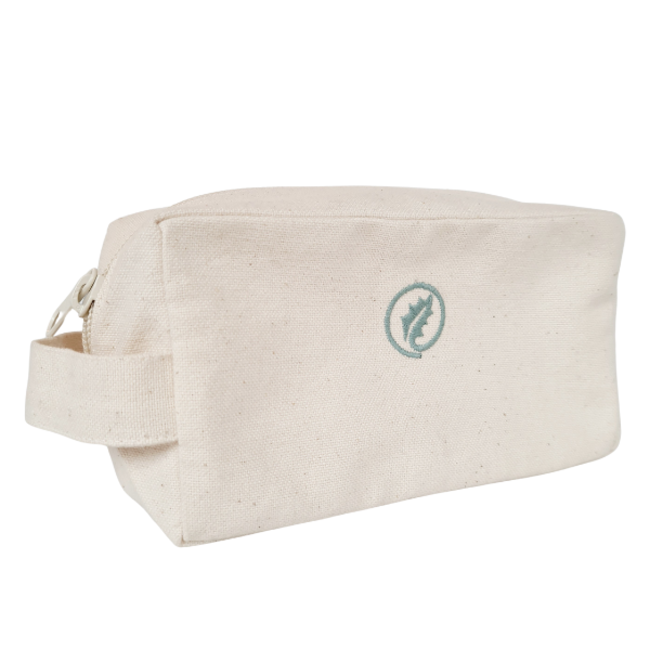 Example - embroidery on toiletry bag