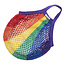 Net bag with short handles - pride - GOTS