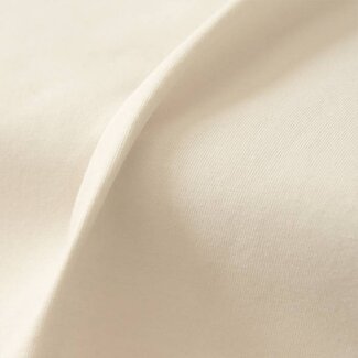 Single-Jersey-Stretch 40/1 - weiß gebleicht (off white) - GOTS