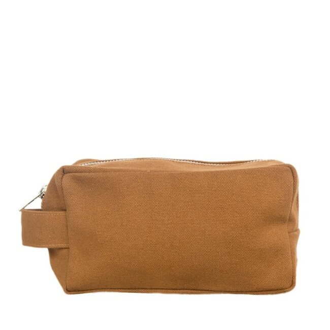 Rectangular toiletry bag S - camel