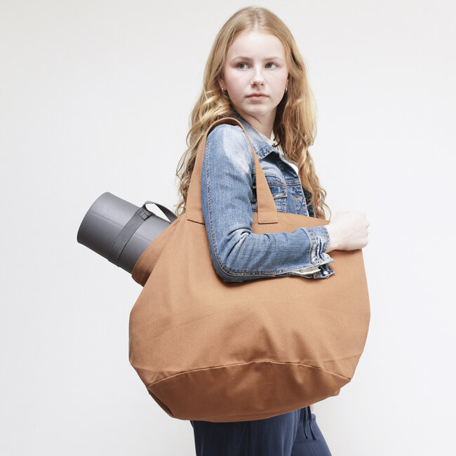 Strandtasche - Camel - Heavy Canvas - 60x38cm